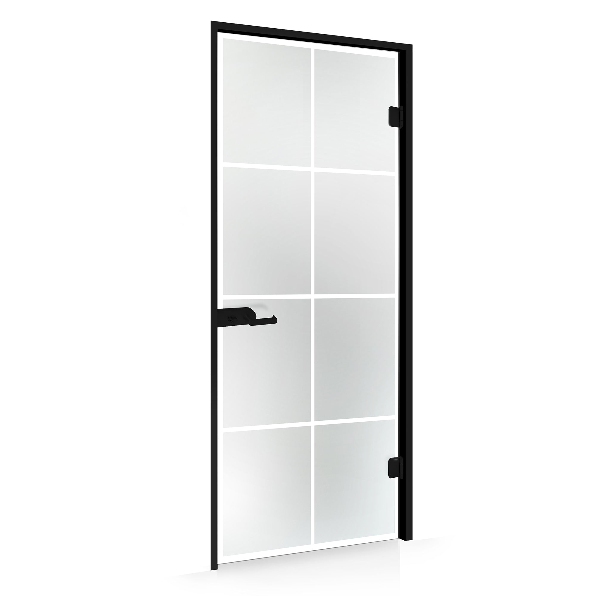 Framed glass door #Satin