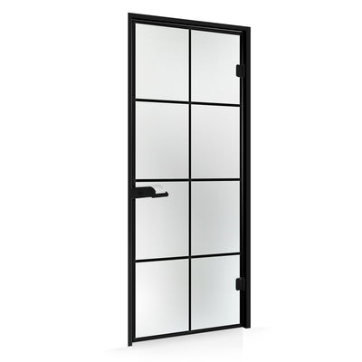 Framed glass door #Satin