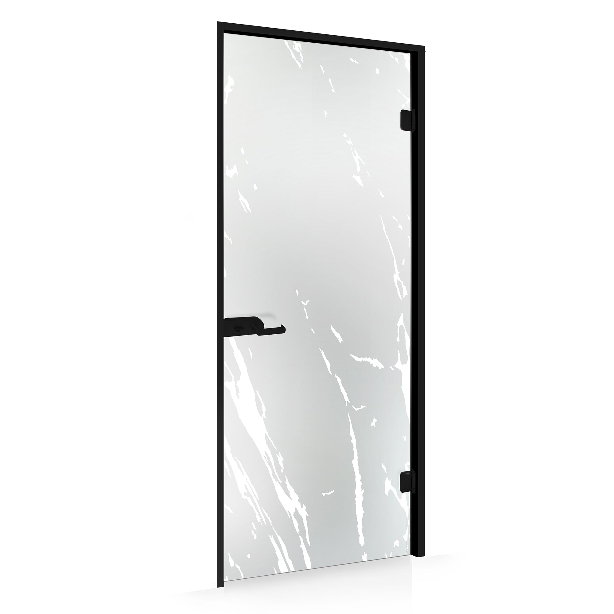 Framed glass door #Satin