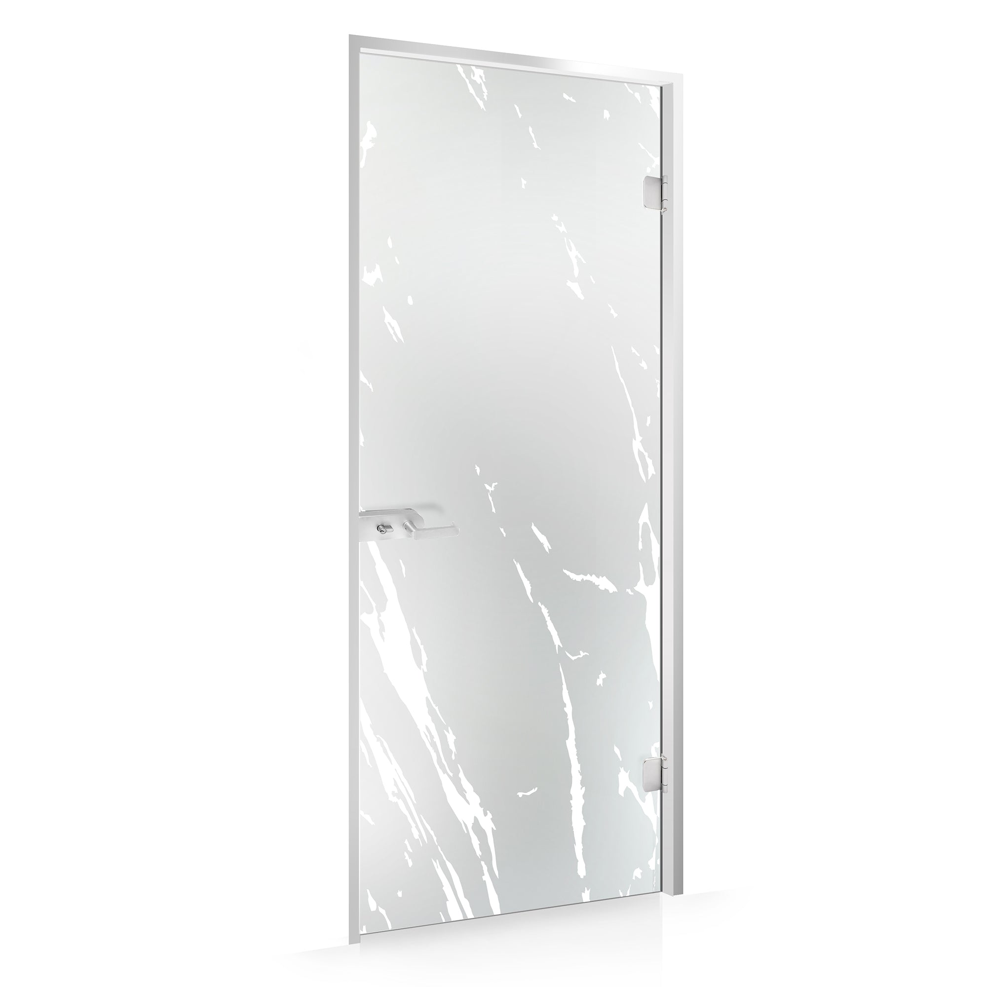 Framed glass door #Satin