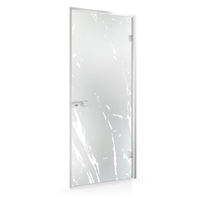 Framed glass door #Satin