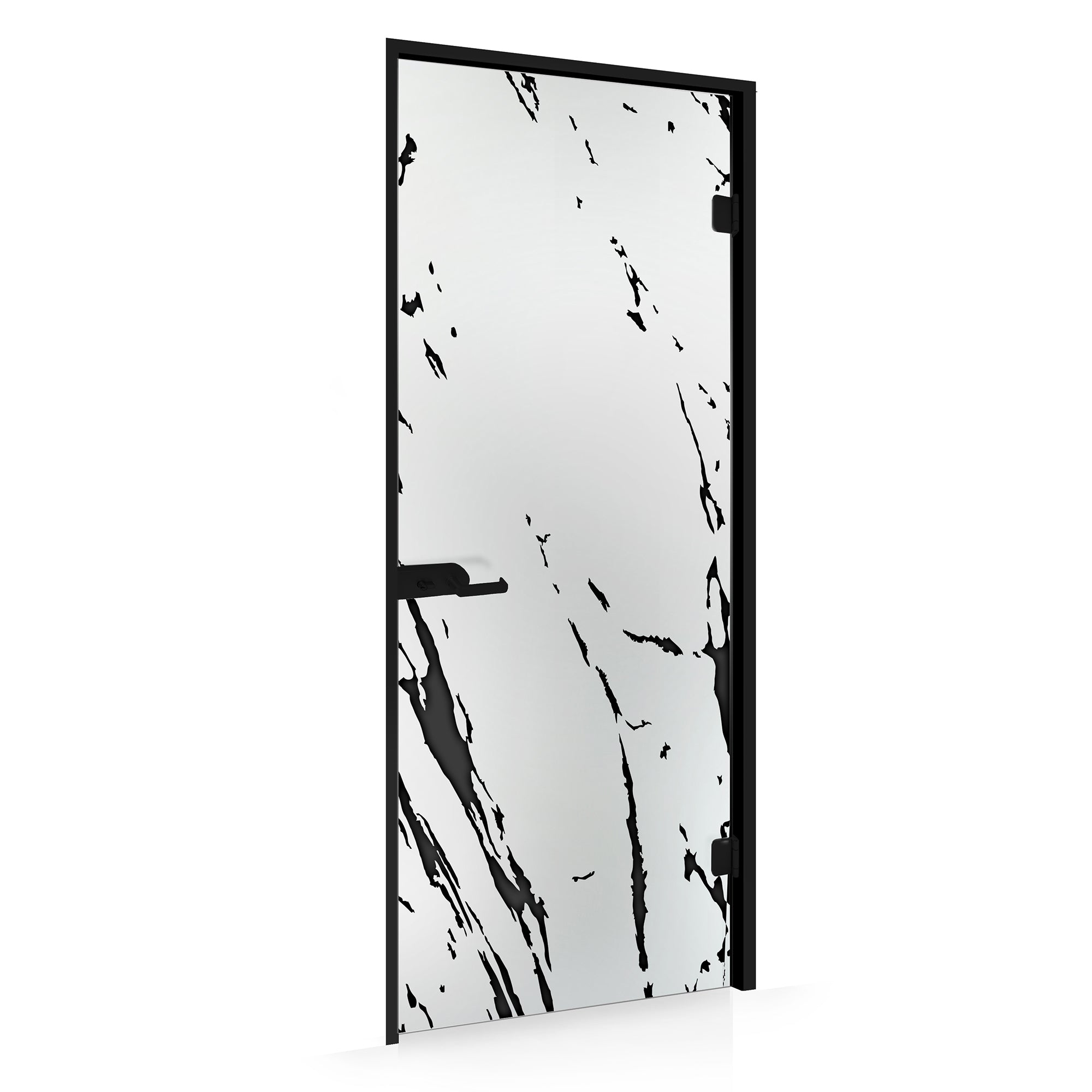 Framed glass door #Satin