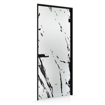 Framed glass door #Satin