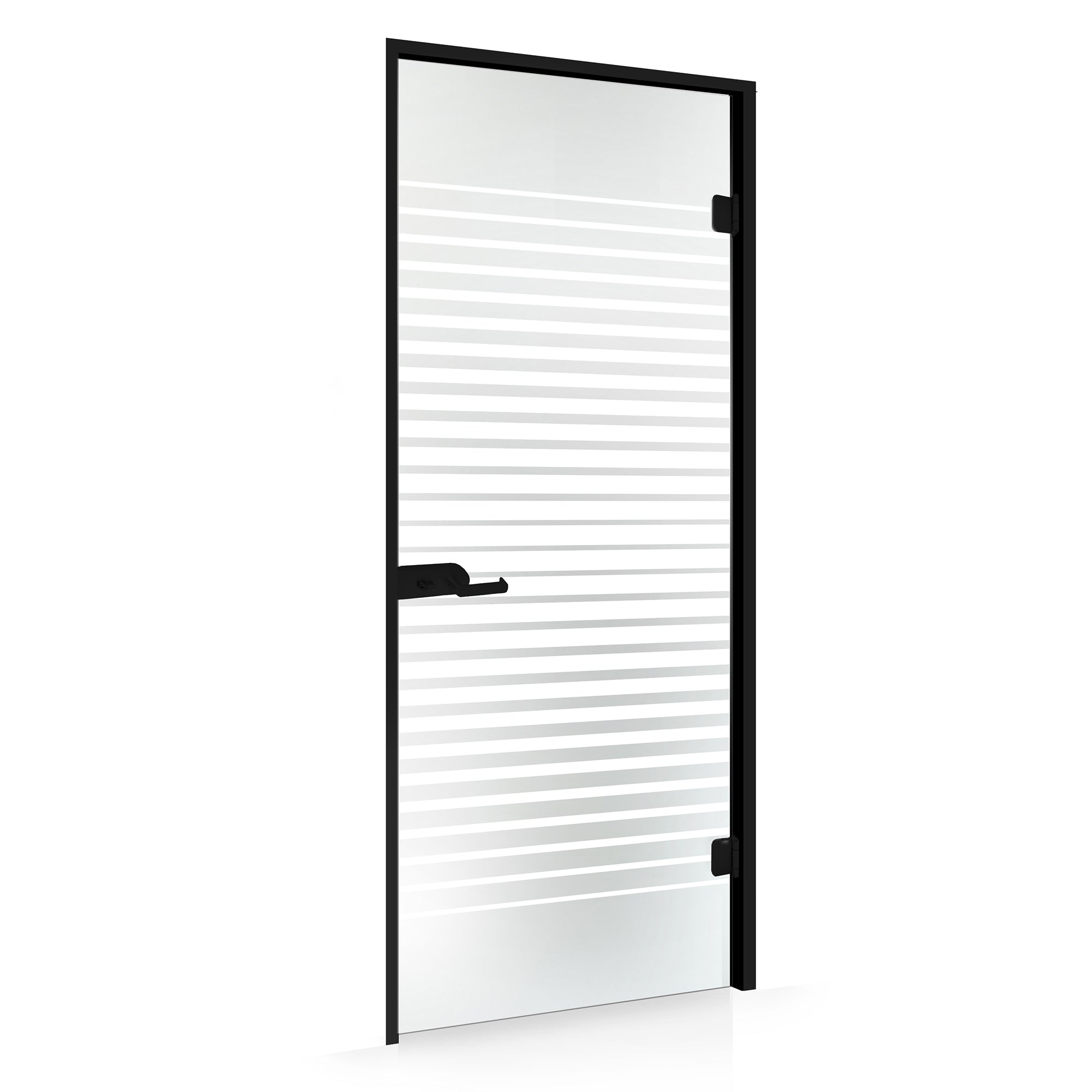Framed glass door #Satin