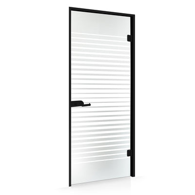 Framed glass door #Satin