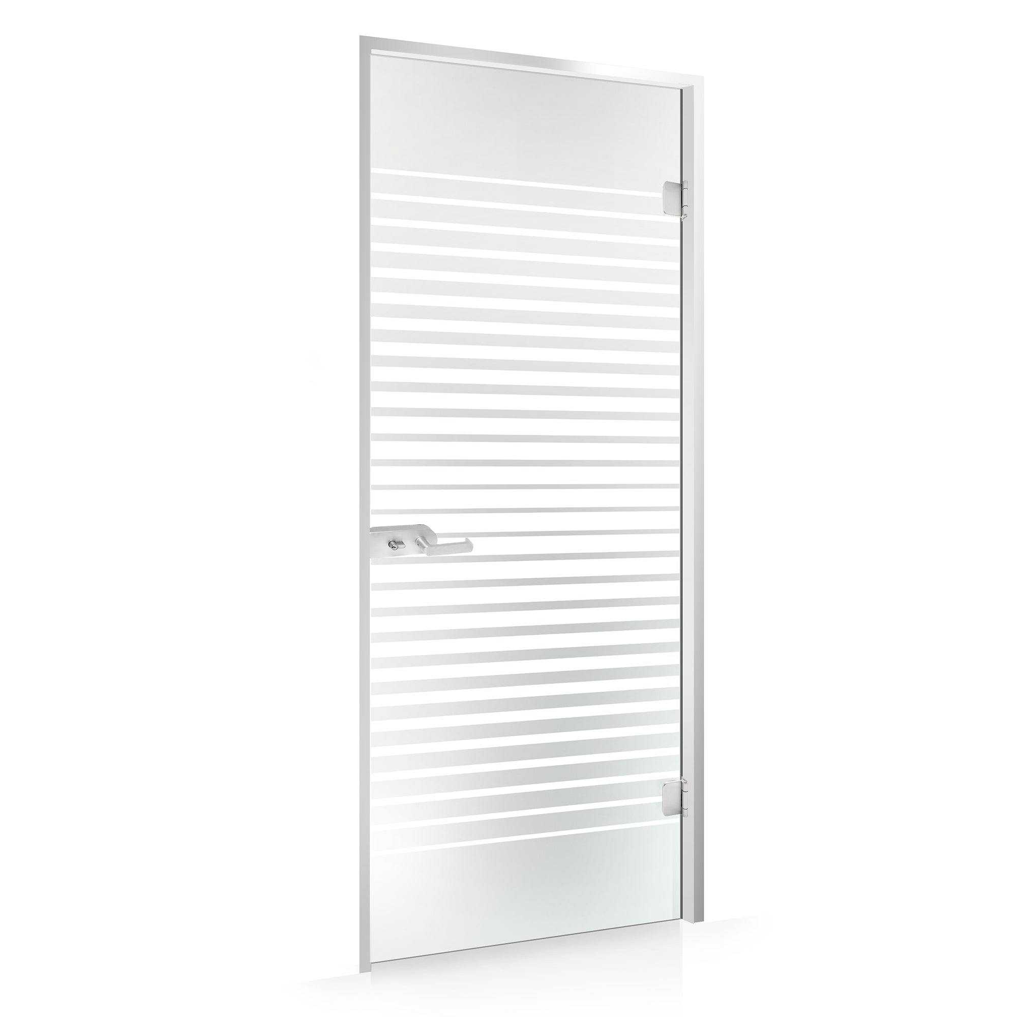 Framed glass door #Satin
