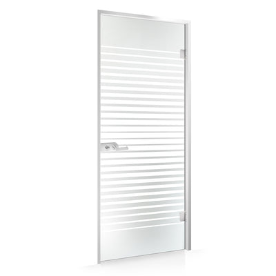 Framed glass door #Satin