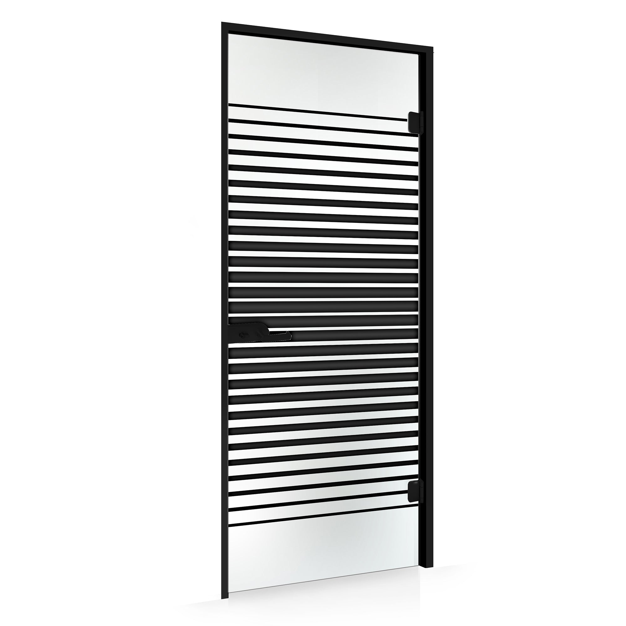 Framed glass door #Satin