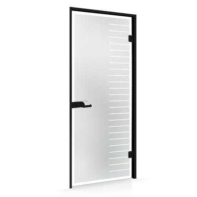 Framed glass door #Satin