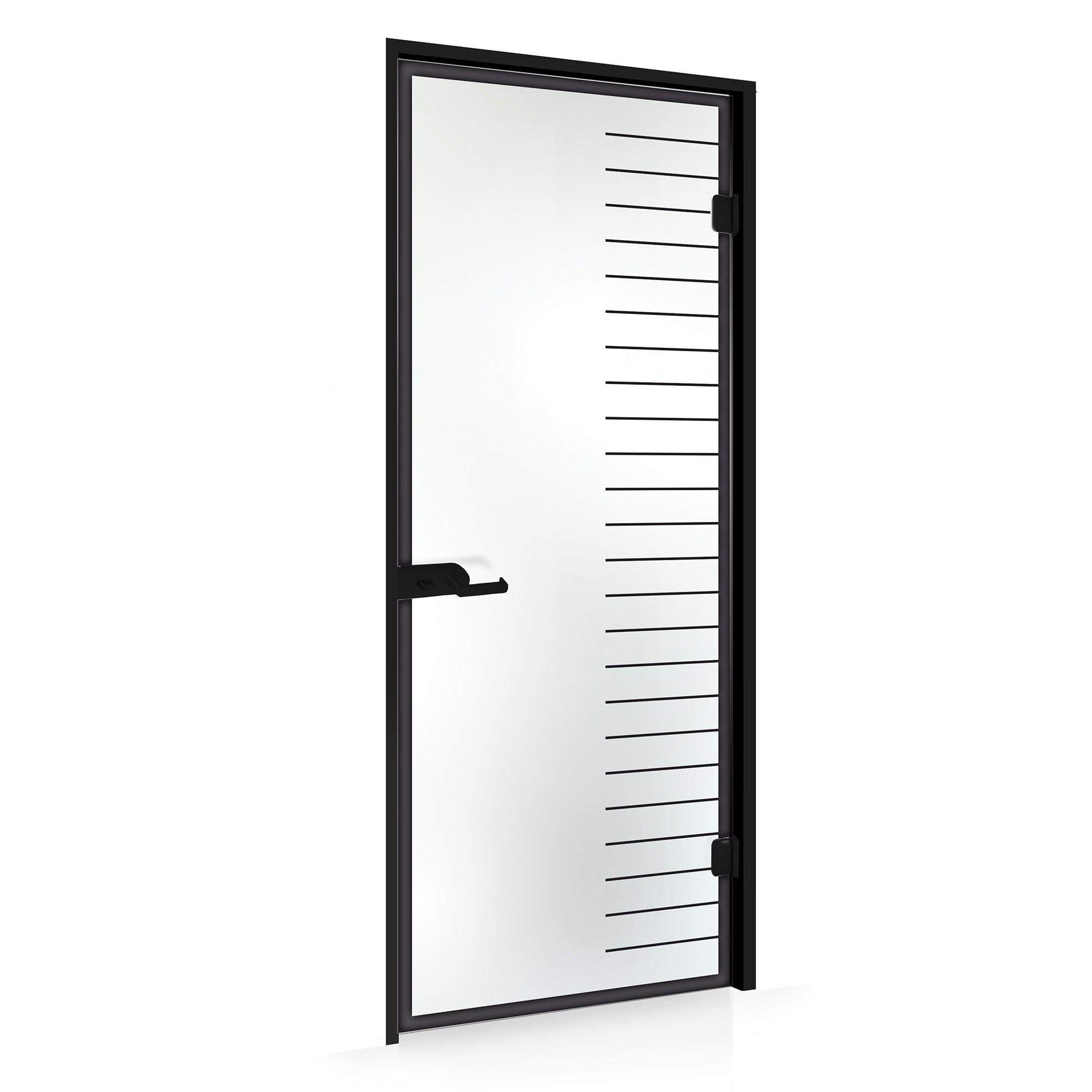 Framed glass door #Satin