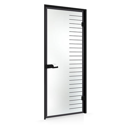 Framed glass door #Satin