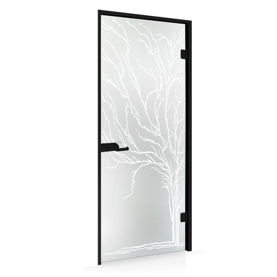 Framed glass door #Satin