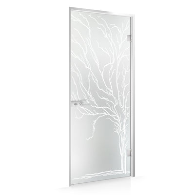 Framed glass door #Satin