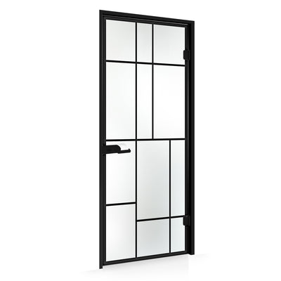 Framed glass door #Satin