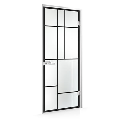 Framed glass door #Satin