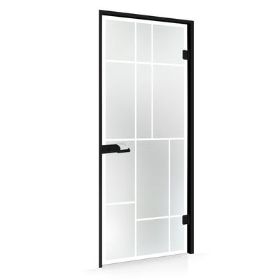 Framed glass door #Satin