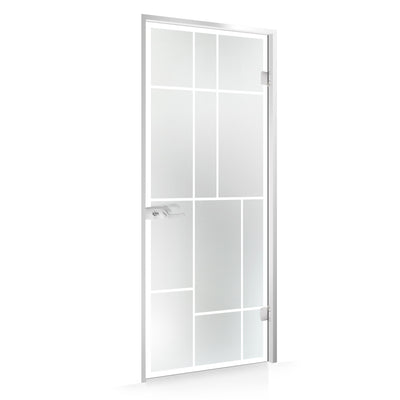 Framed glass door #Satin