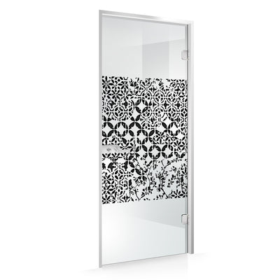 Framed glass door #Clear