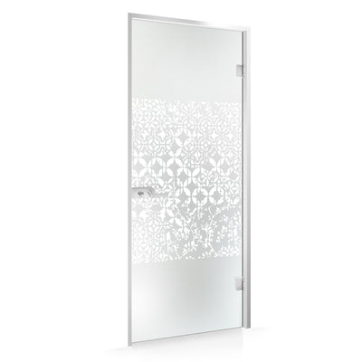 Framed glass door #Satin
