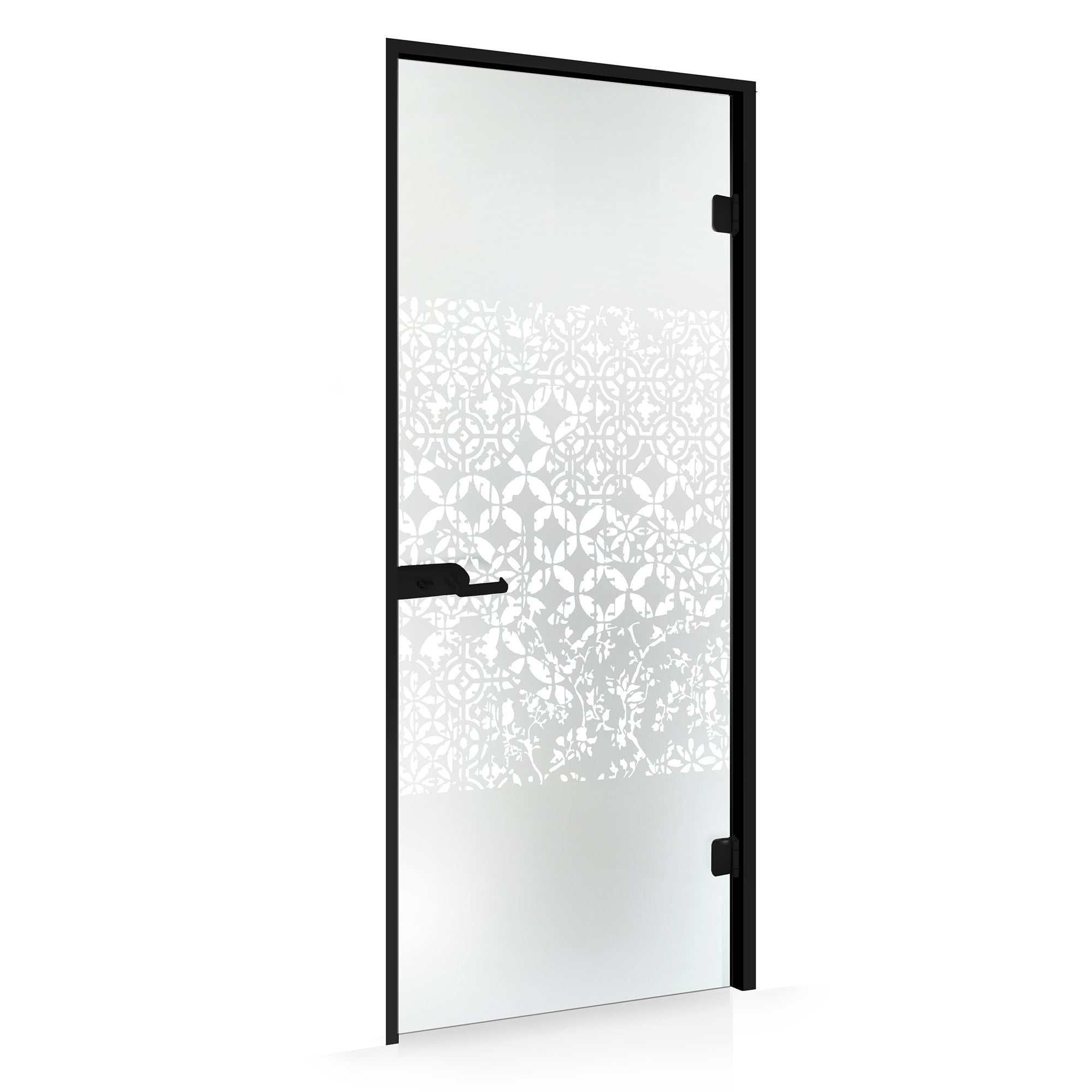 Framed glass door #Satin