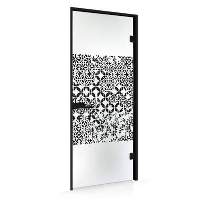 Framed glass door #Satin