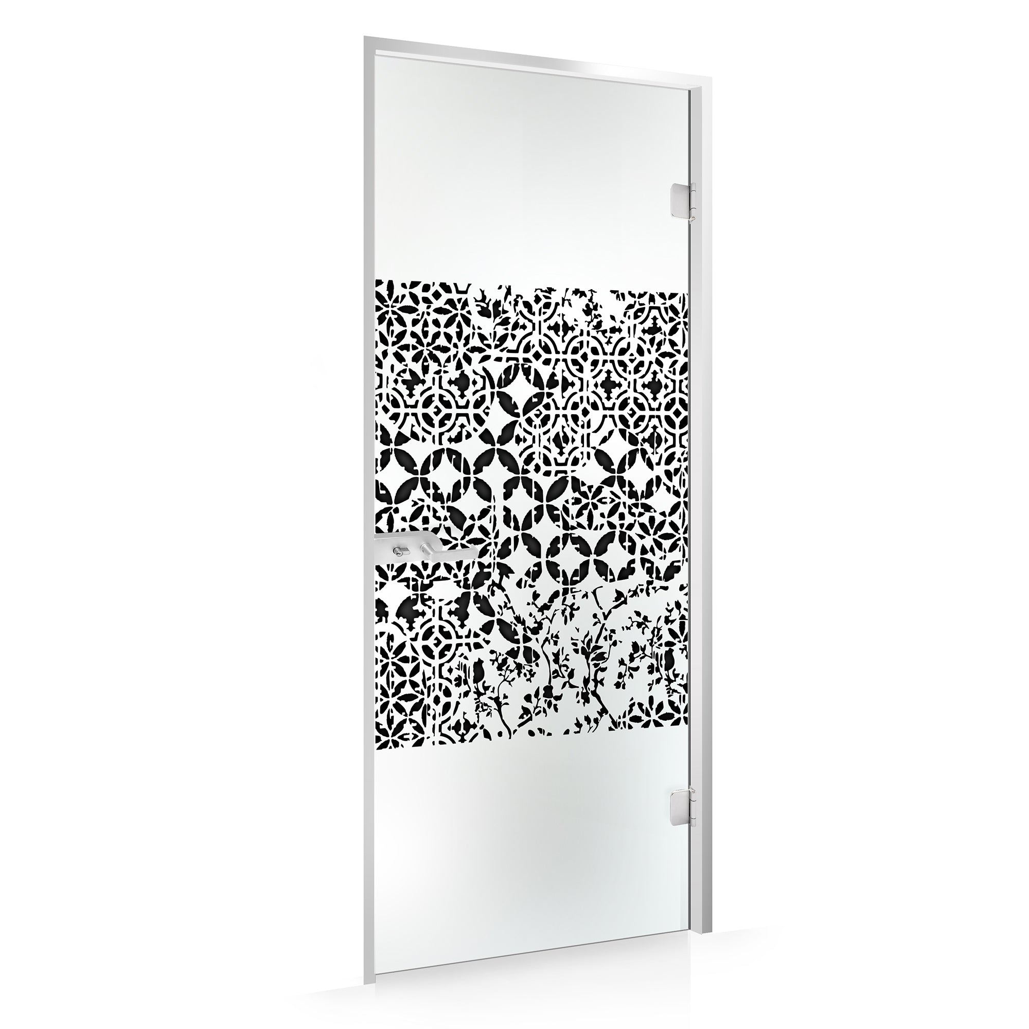 Framed glass door #Satin