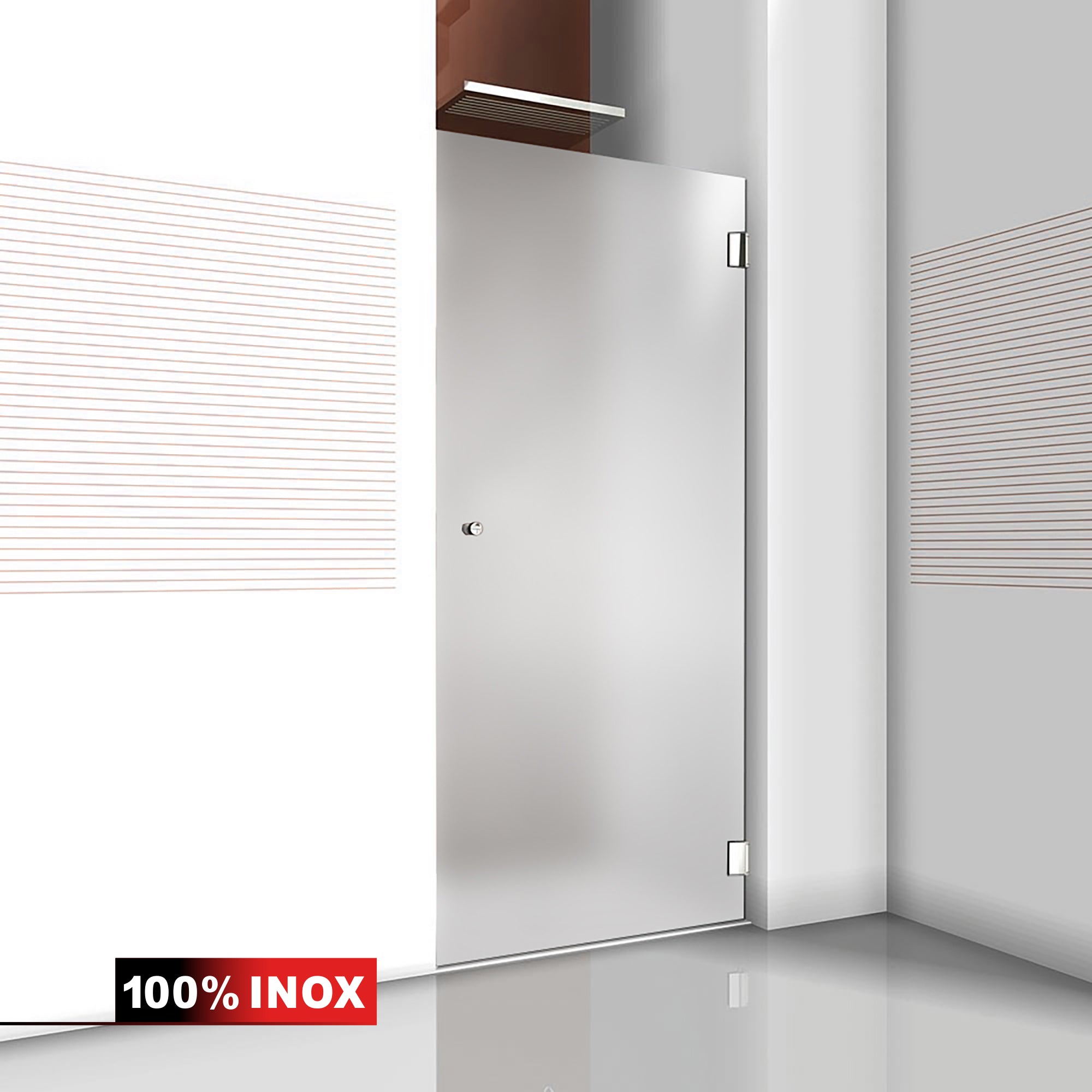 Shower Doors stainless steel #Satiné