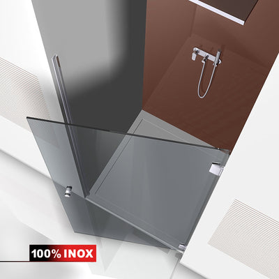 Shower Doors stainless steel #Grey
