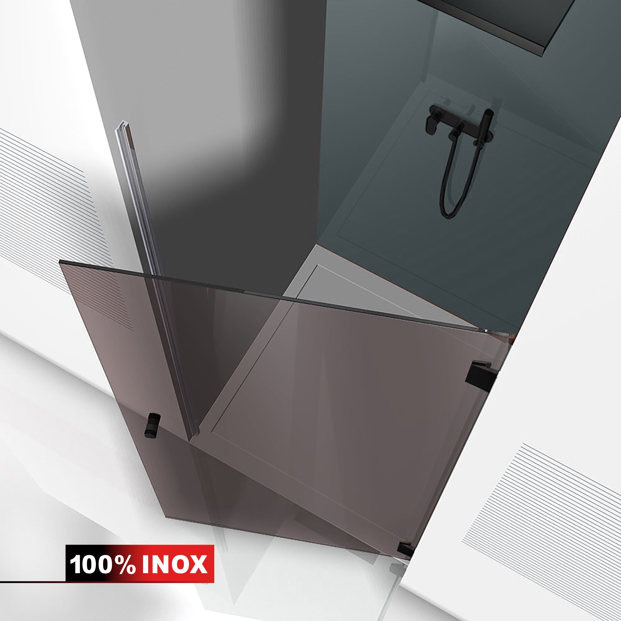 Shower Doors black #Bronze