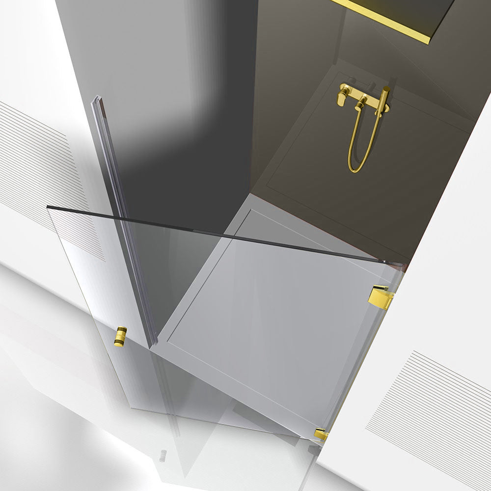 Shower Doors golden #Clear