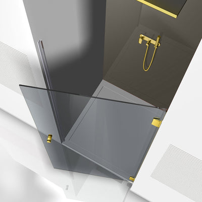 Shower Doors golden #Grey