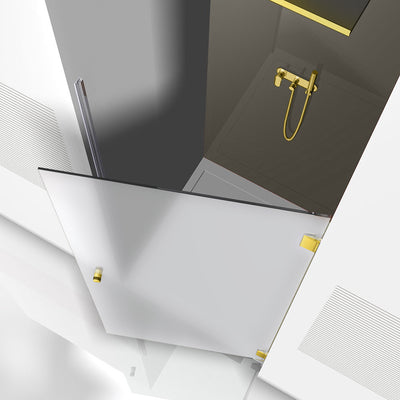 Shower Doors golden #Satiné