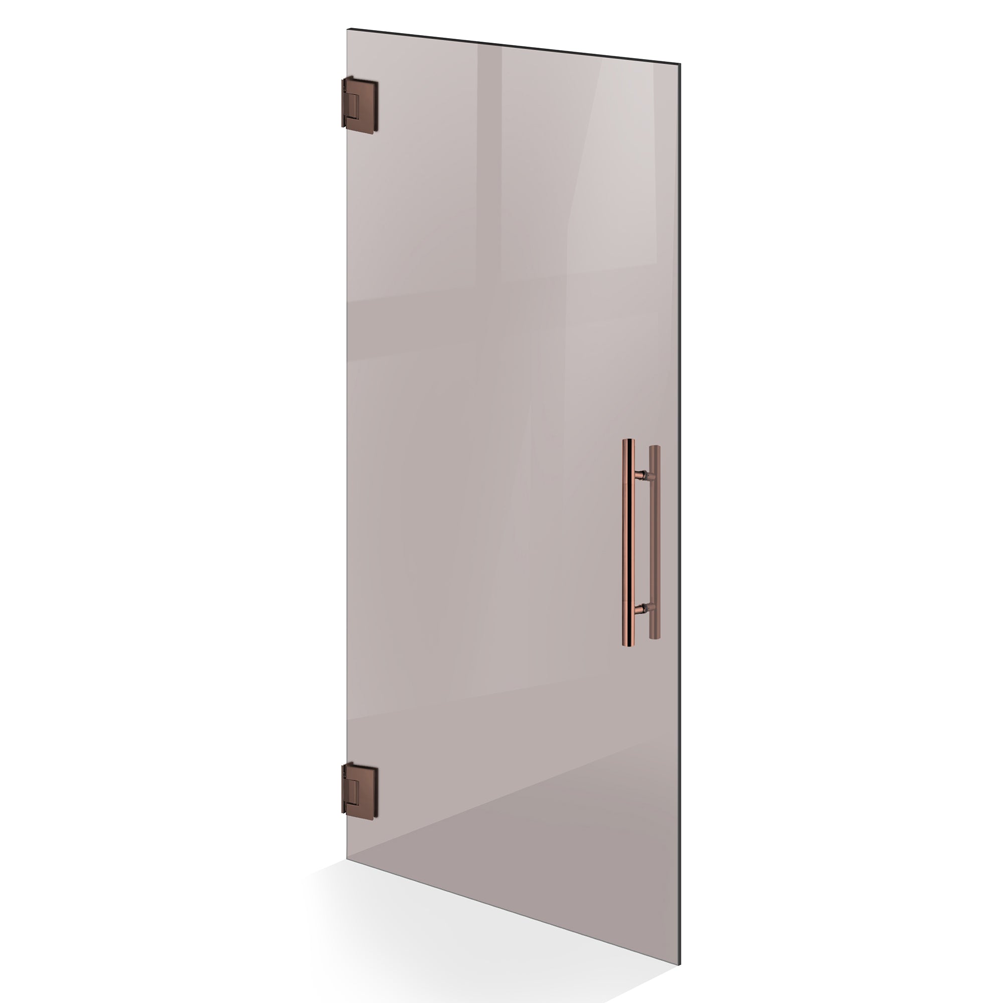 Hinged glass door copper, #Bronze