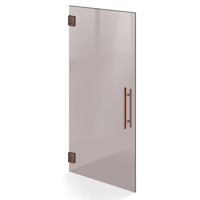 Hinged glass door copper, #Bronze