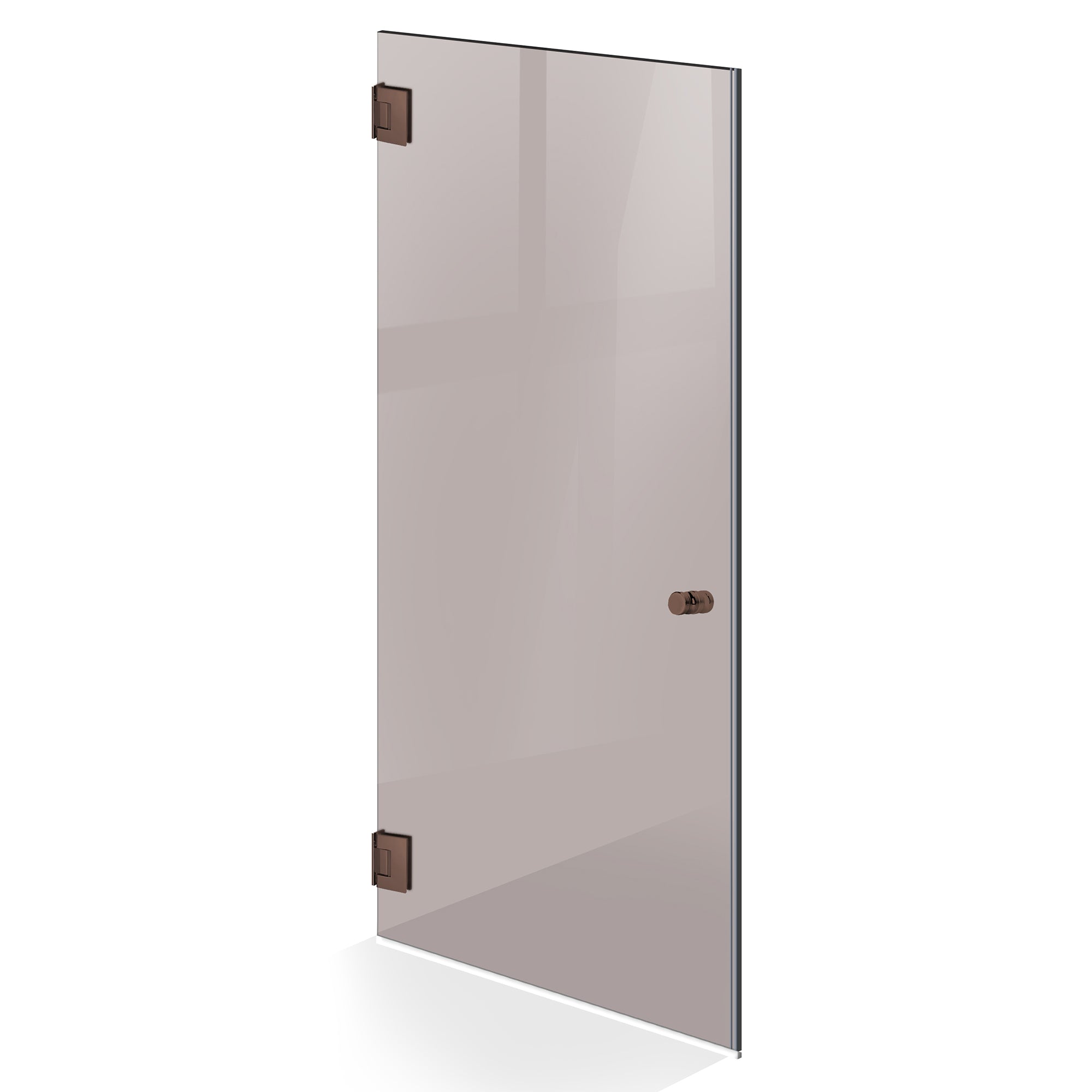 Hinged glass door copper, #Bronze