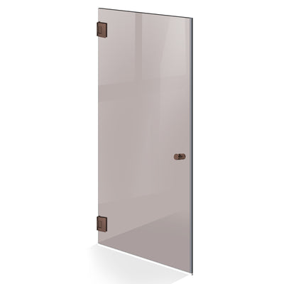 Hinged glass door copper, #Bronze