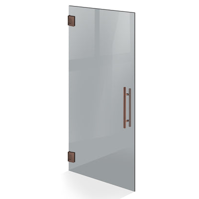 Hinged glass door copper, #Grey