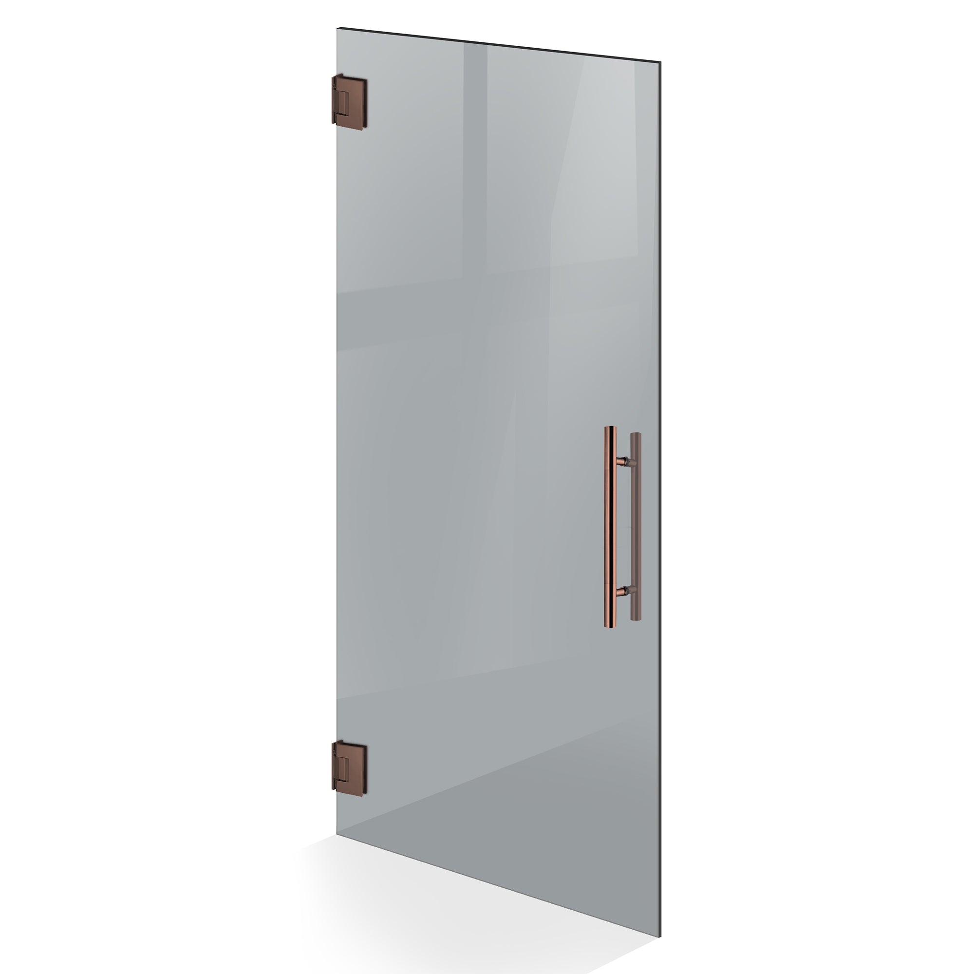 Hinged glass door copper, #Grey