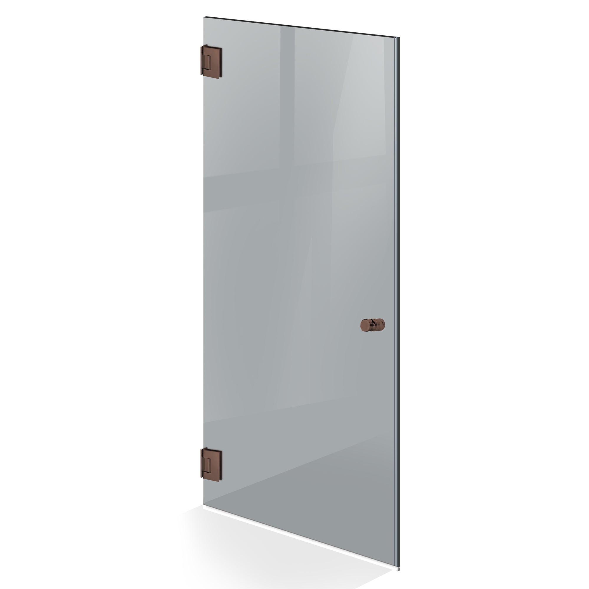 Hinged glass door copper, #Grey