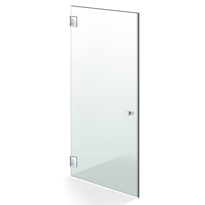 Hinged glass door stainless steel, #Clear