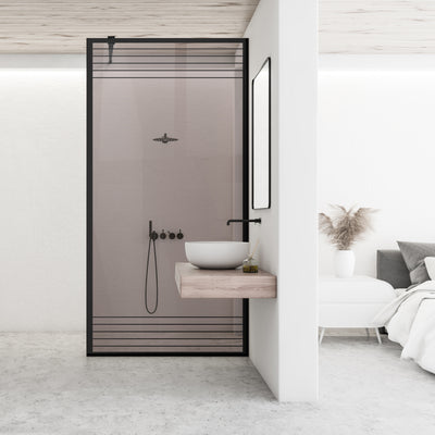 Paravan dus Walk-in, Perete dus Negru, #Bronz