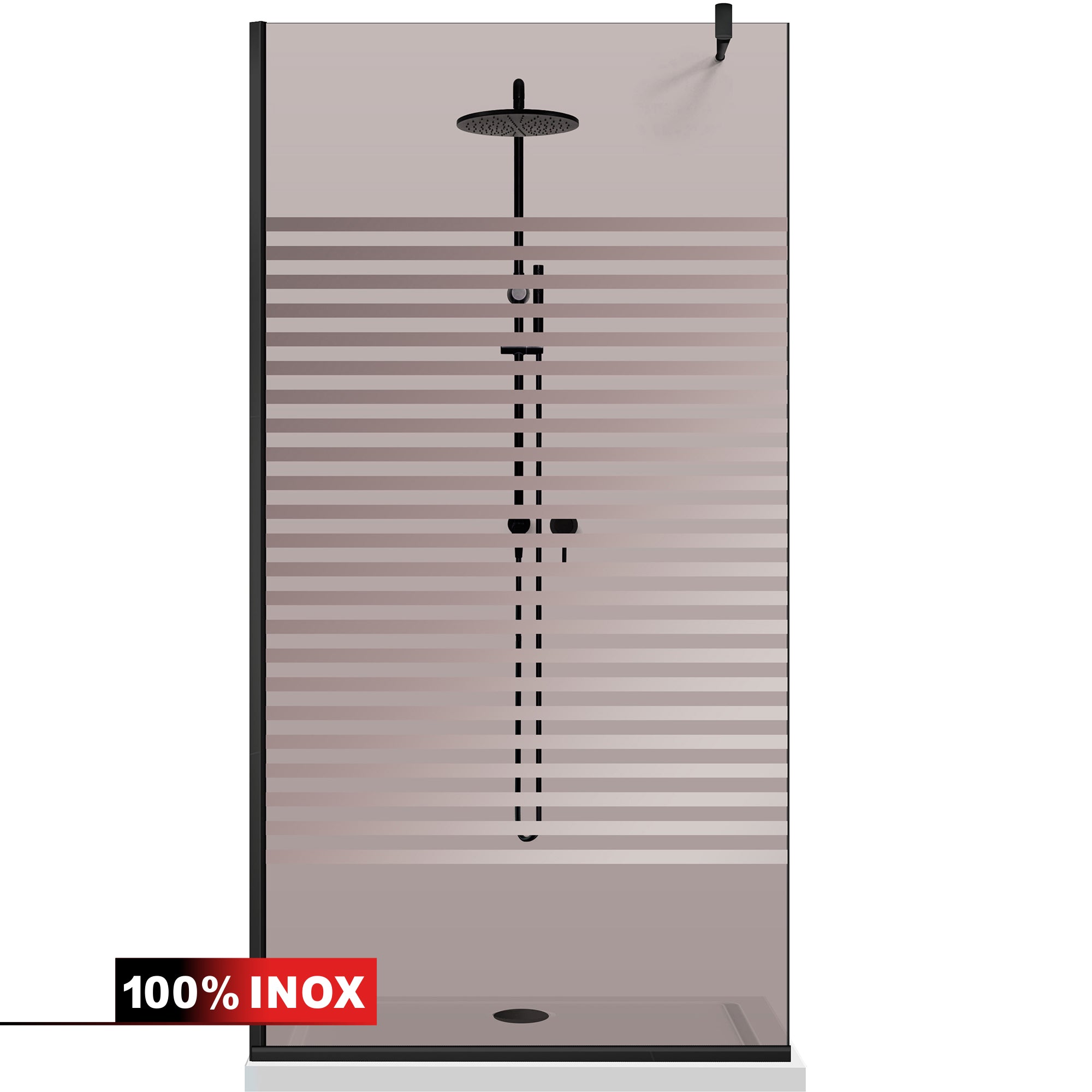 Shower Screens Walk-in, Black shower wall, #Bronze #Bronze
