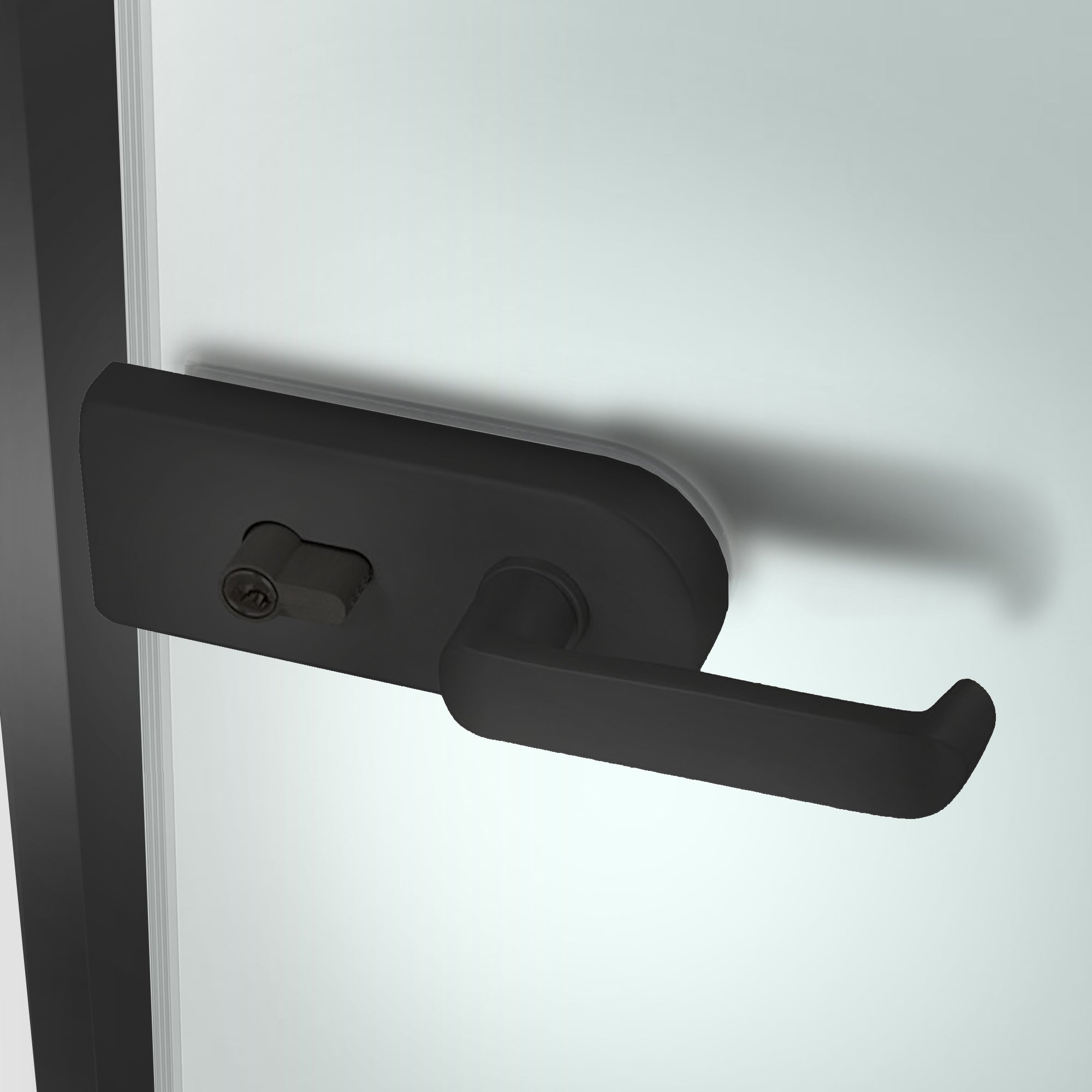 Framed glass door #Satin