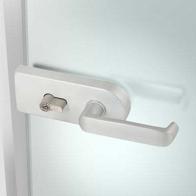 Framed glass door #Satin