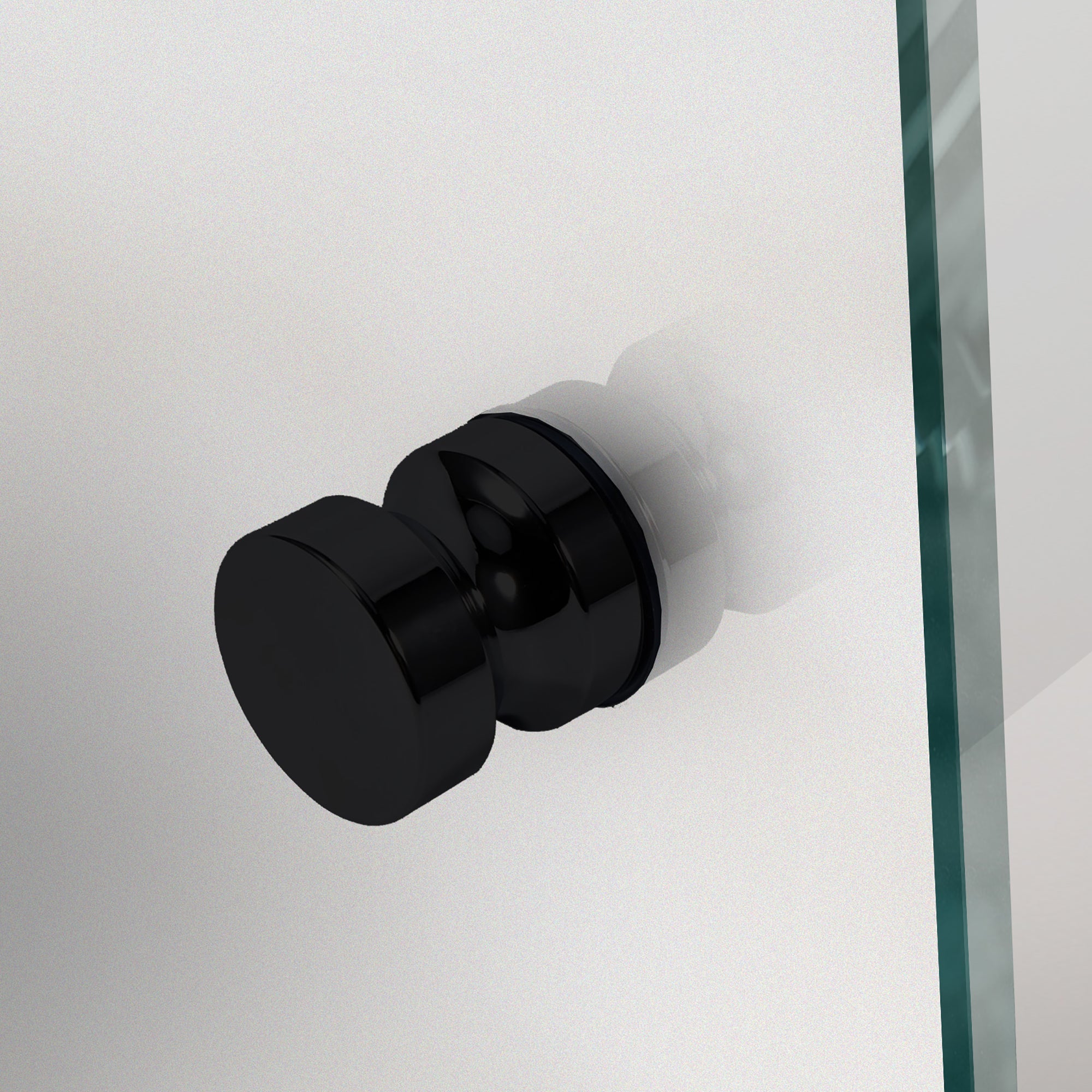 Shower enclosure with hinged door #Satiné
