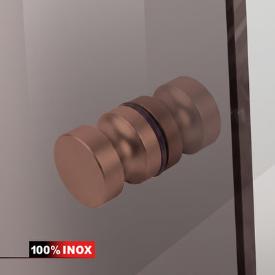 Hinged glass door copper, #Bronze