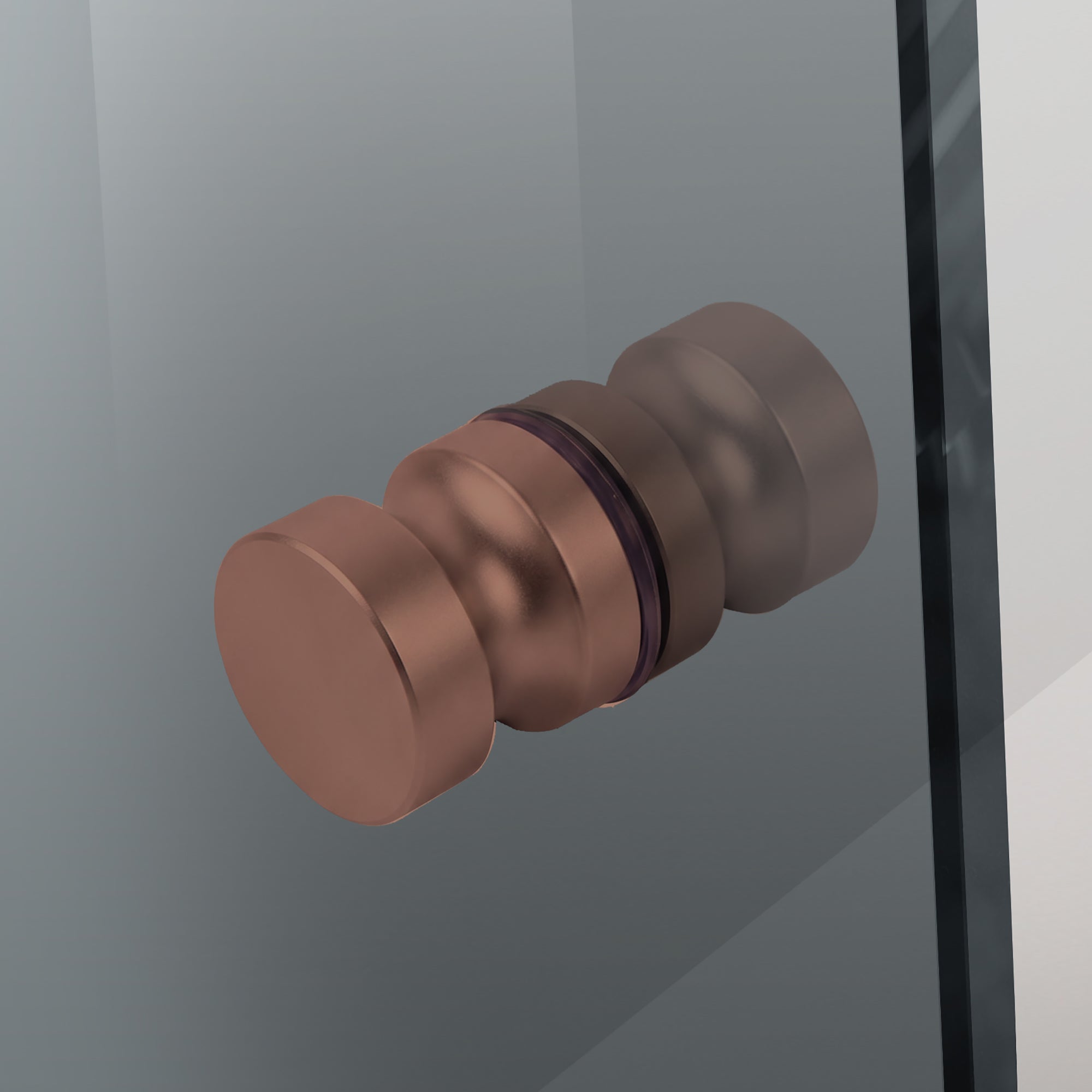 Shower enclosure with hinged door #Grey