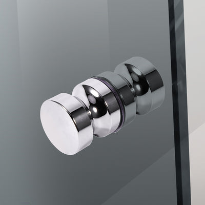Shower enclosure with hinged door #Grey