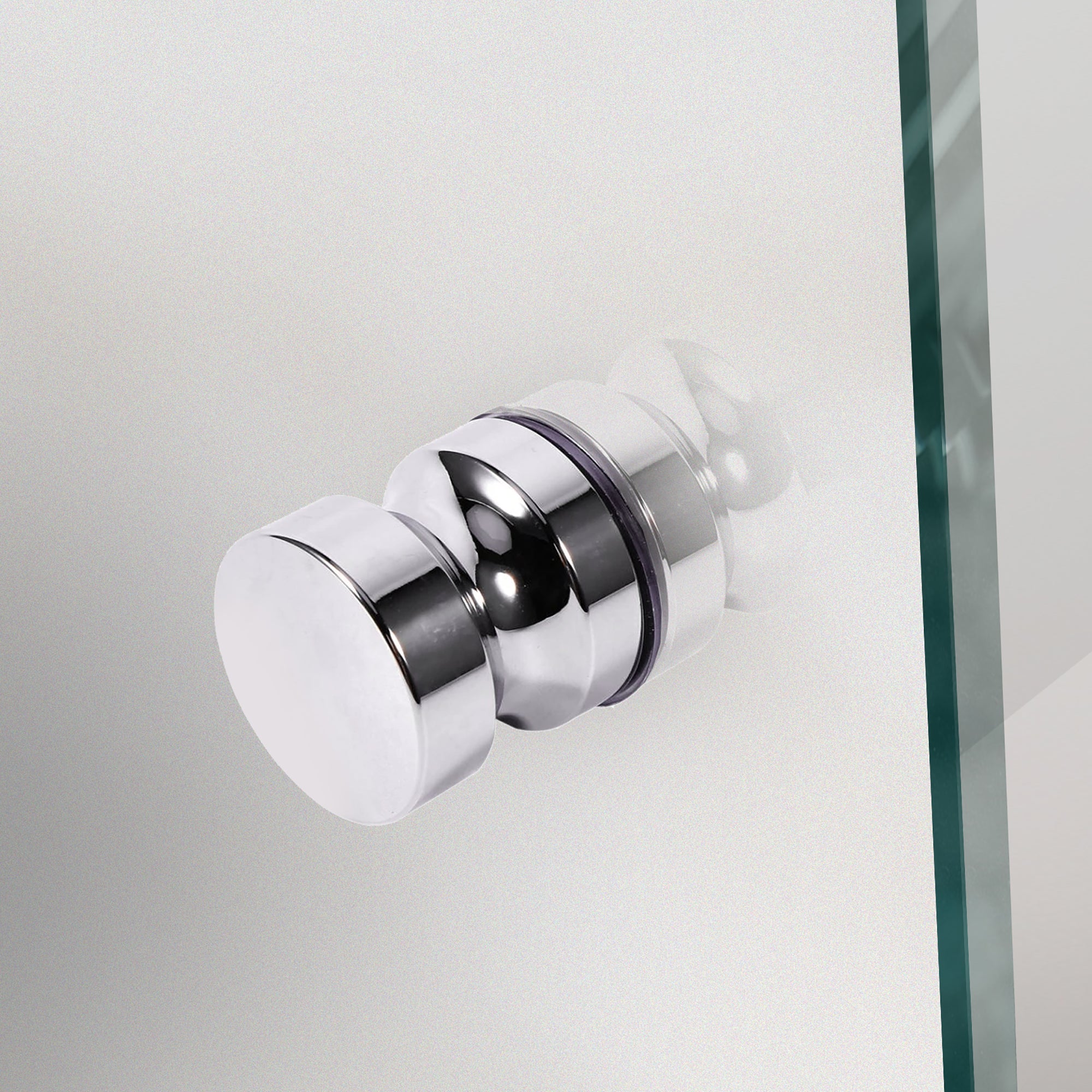 Shower enclosure with hinged door #Satiné