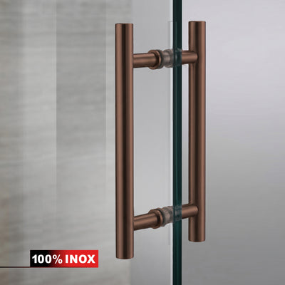 Hinged glass door copper, #Clear